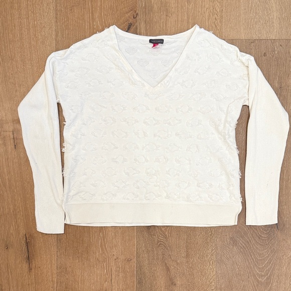 Vince Camuto White Knit Top - Picture 1 of 3